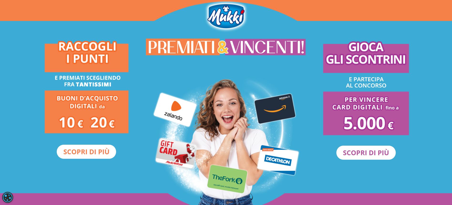 Vinci un premio certo con il concorso Mukki “Premiati & Vincenti”