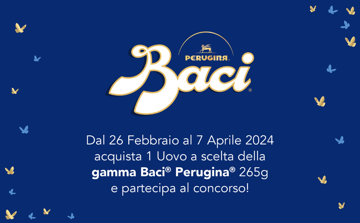 Vinci una spesa da 50€ con le Uova di Pasqua Baci Perugina 2024!