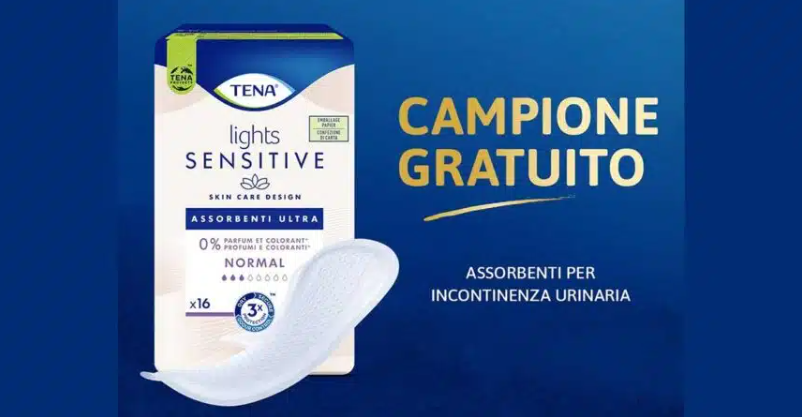 Campioni omaggio Tena Lights Sensitive: richiedi il tuo!