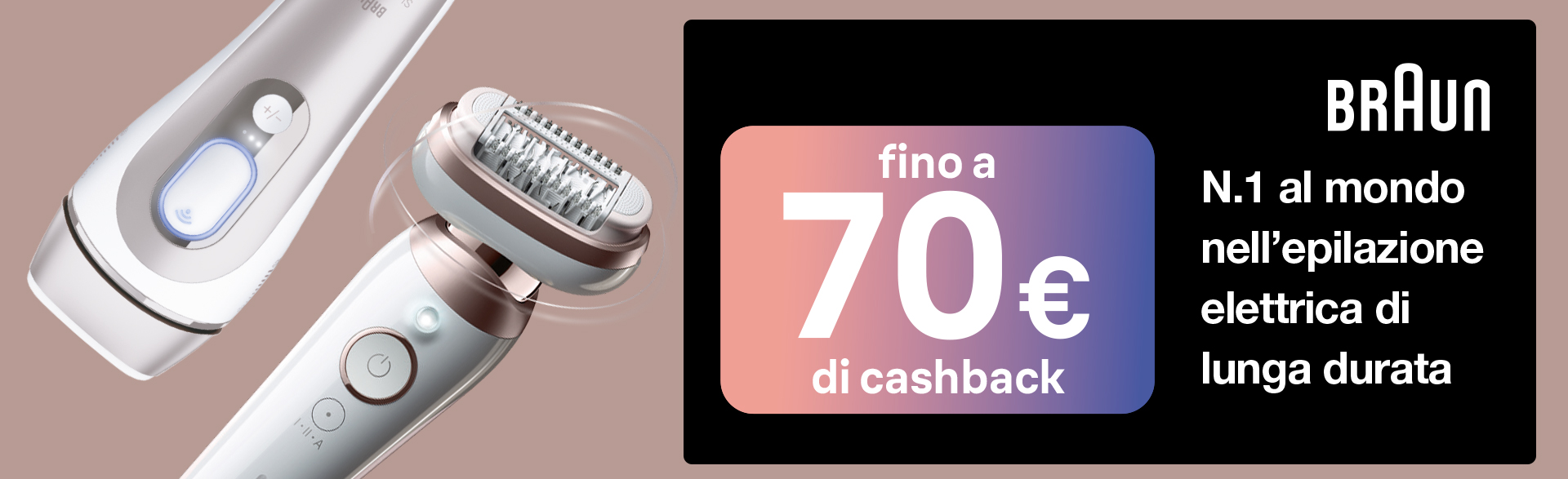 Scopri il Cashback Braun Estate 2024: Risparmia fino a 70€ sugli Epilatori!