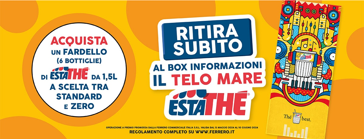 ESTATHÉ ti regala il telo mare