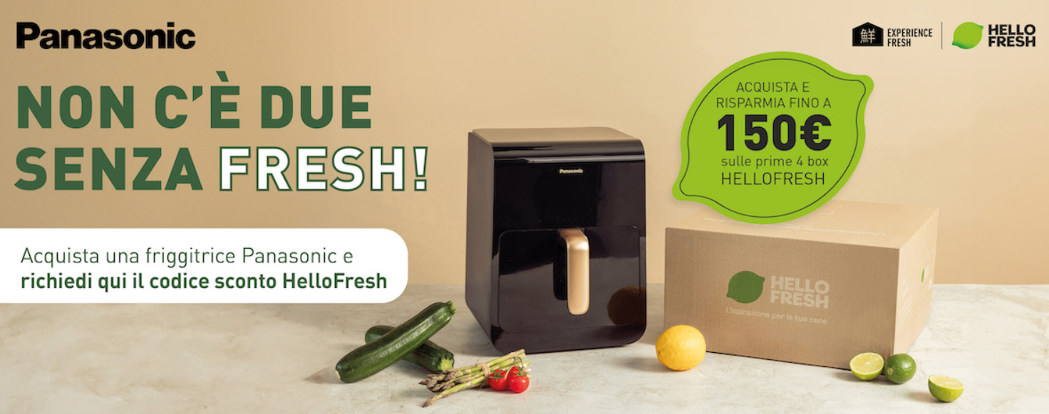 Codice sconto HelloFresh con Panasonic