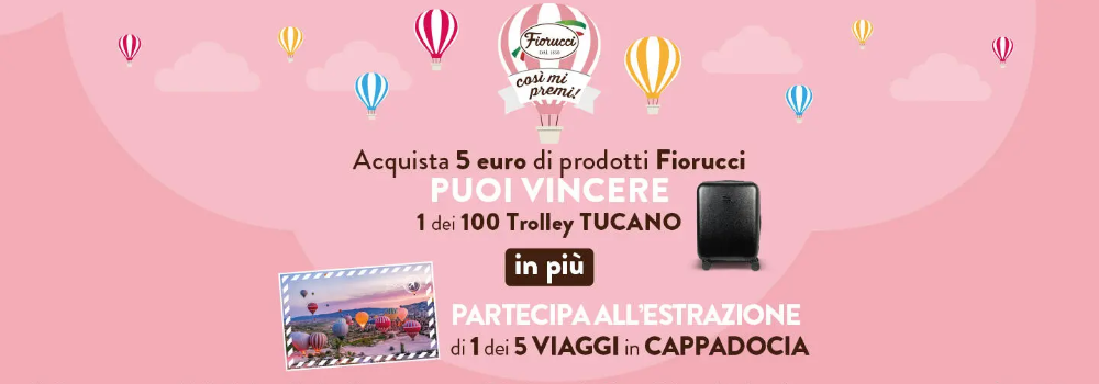 Viaggia con il concorso Fiorucci “Così mi premi!”