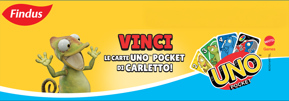 Concorso Findus: vinci le carte da Uno con Carletto