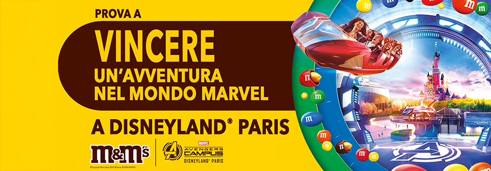 M&M’s ti regala un’avventura nel mondo Marvel a Disneyland® Paris!