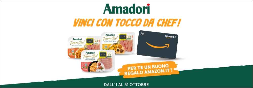 Ottieni Buono Amazon con la promozione Amadori “Tocco da Chef”!