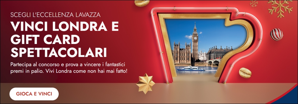 Partecipa al Concorso Lavazza Londra e Giftcard Vivaticket