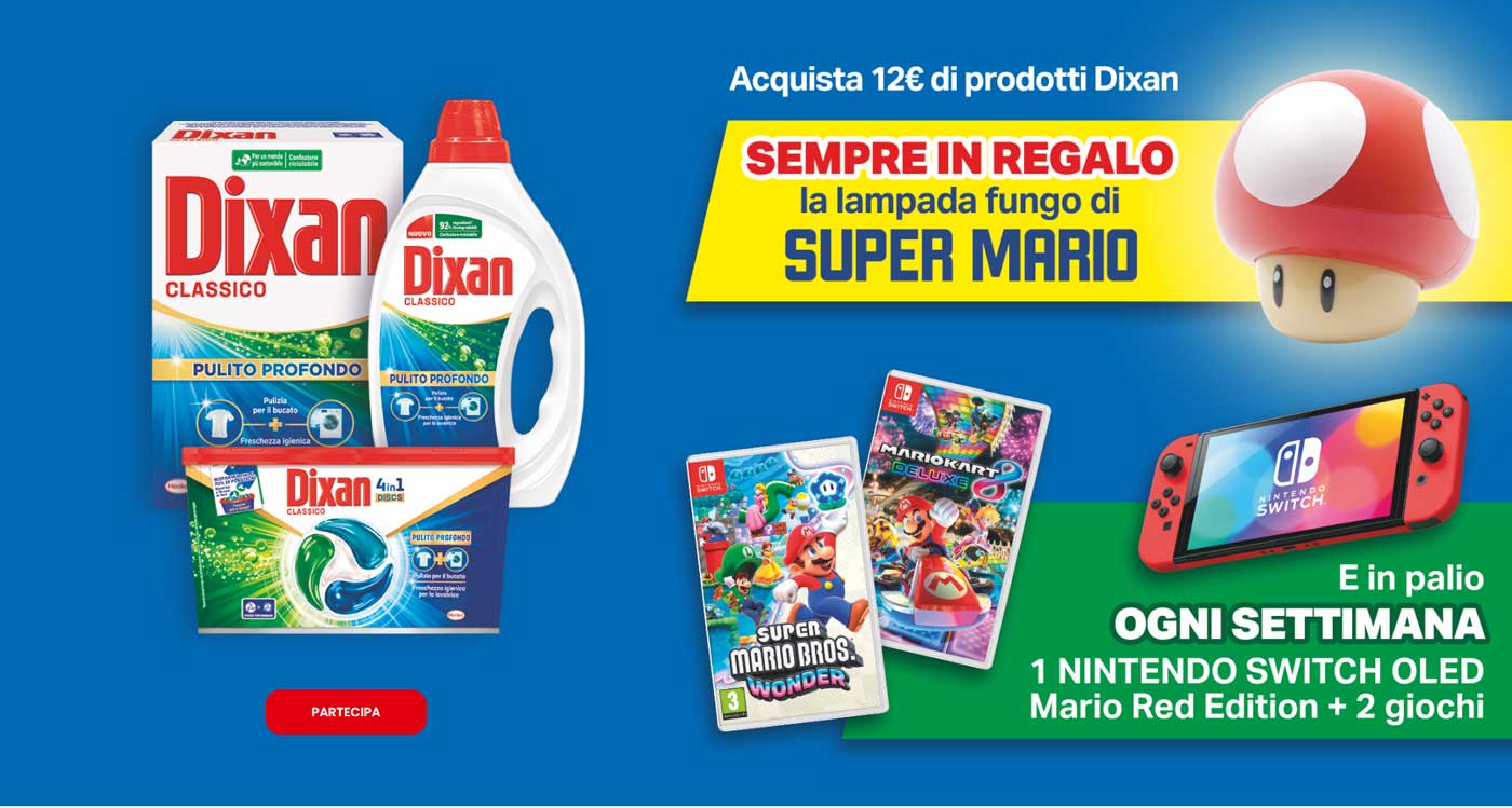 Premio certo Dixan & Super Mario